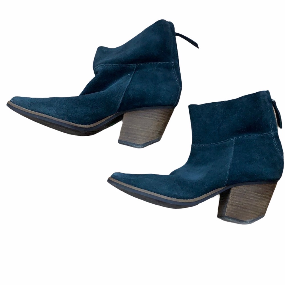 Matisse Blue/Gray Suede Ankle Boot